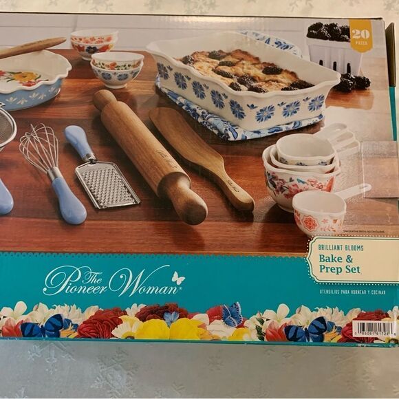 Pioneer Women Bake and Prep Set Brilliant Blooms New in Open Box - Picture 3 of 7